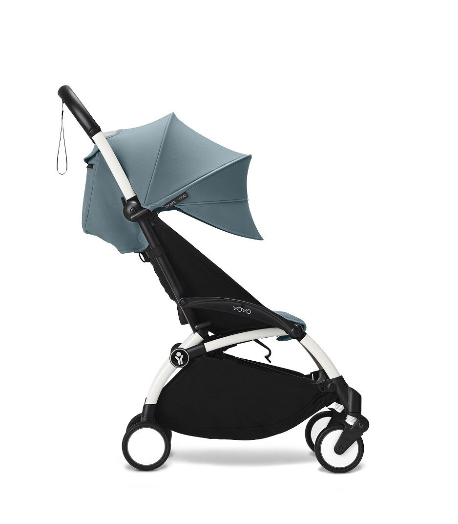 Stokke® YOYO³ stroller from 6 months, Aqua with White Frame, mainview galery image 5
